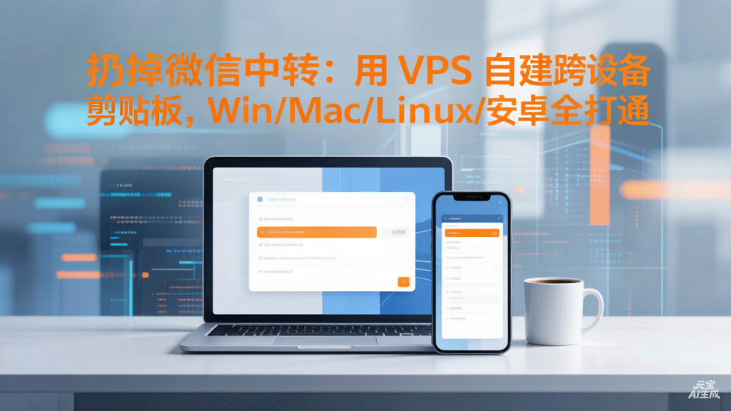 扔掉微信中转：用 VPS 自建跨设备剪贴板，Win/Mac/Linux/安卓全打通
